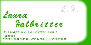 laura halbritter business card